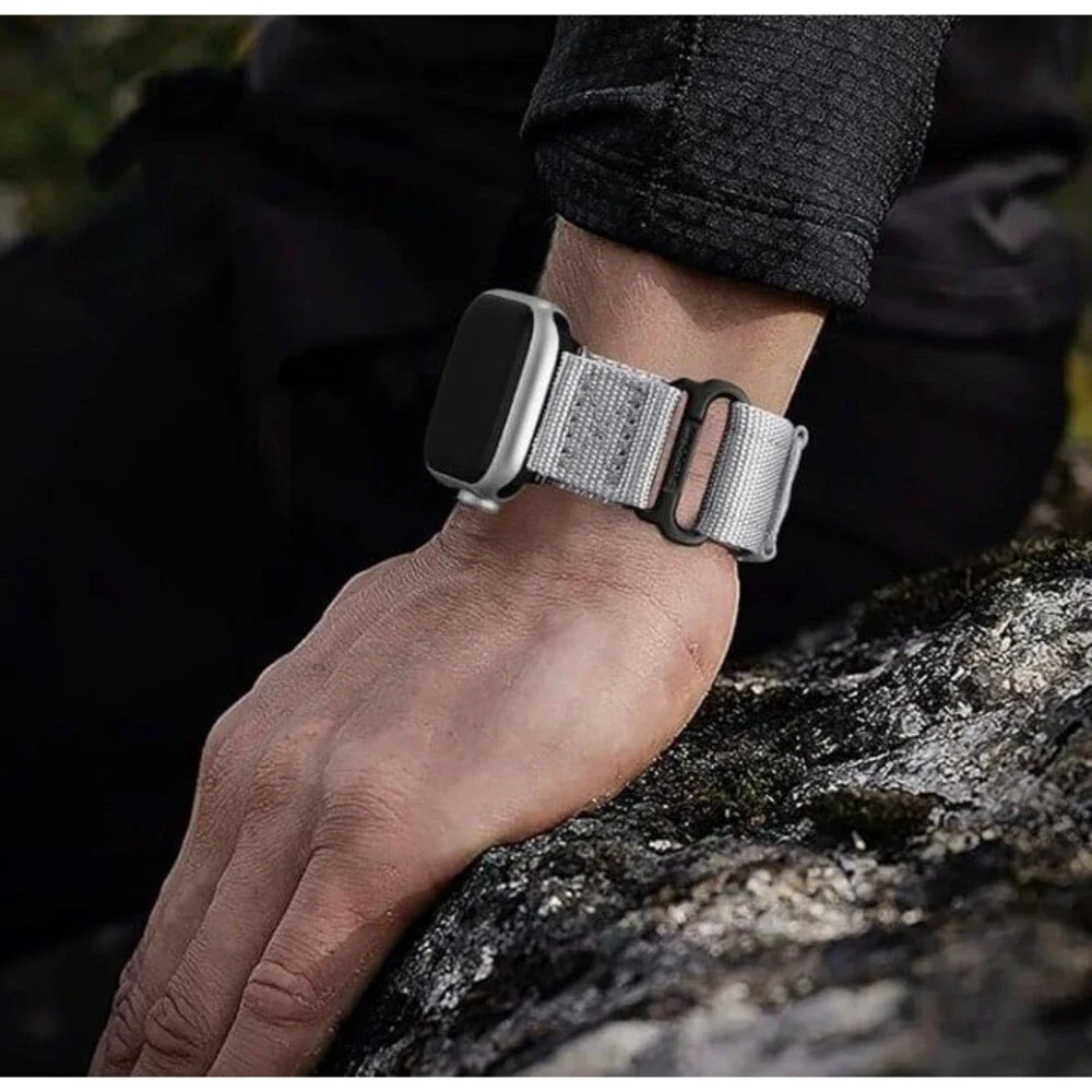 Bandletic R-Nylon Band Compatible with Apple Watch Bands 44mm 45mm 46mm 49mm 42m